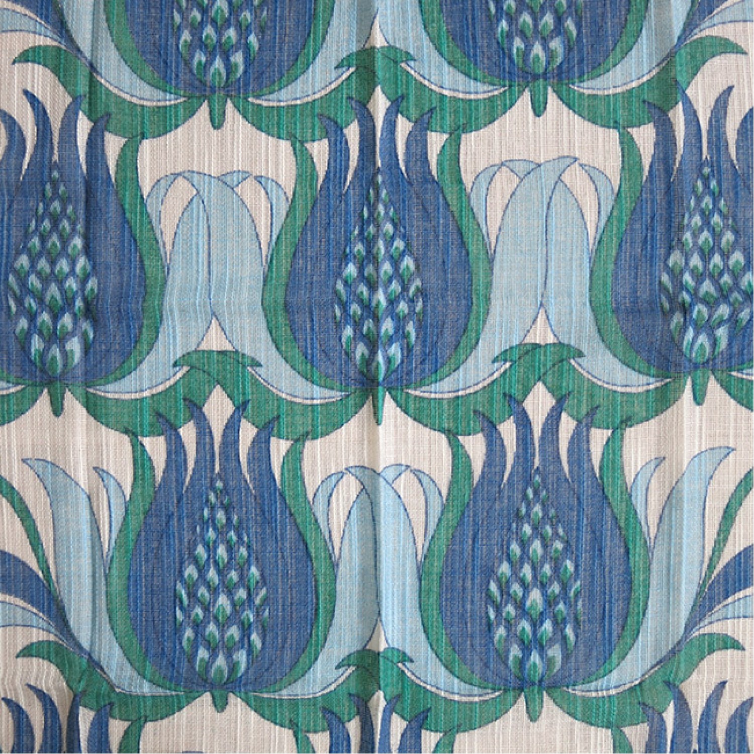 Gauzy Swedish Art Nouveau Revival Curtains As New