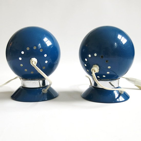Blue Ny-Mag ball lights by Abo Randers Denmark