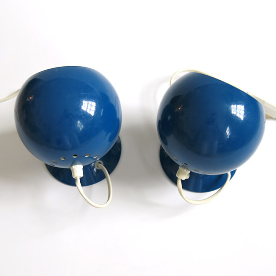 Blue Ny-Mag ball lights by Abo Randers Denmark