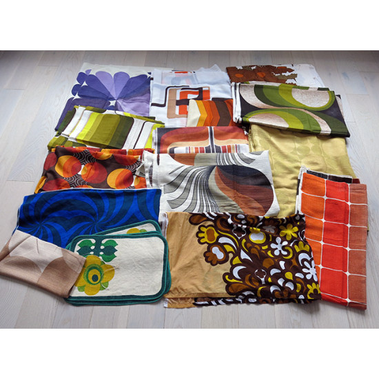 Huge bundle of 60s/70s fabrics for project work