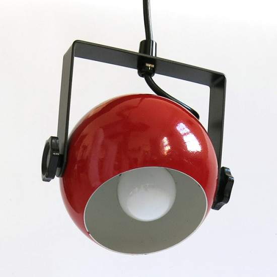 Danish hanging ball lamp with adjustable frame