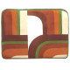 Bold geometric tablemats (3) green and brown