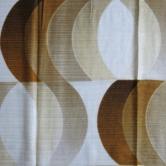 Geometric neutrals vintage Danish curtains 60s/70s