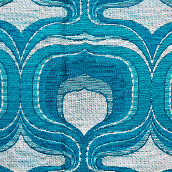 Kingfisher blue fabric for wall hanging or table