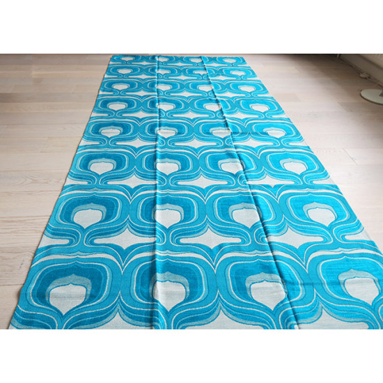 Kingfisher blue fabric for wall hanging or table