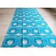 Kingfisher blue fabric for wall hanging or table