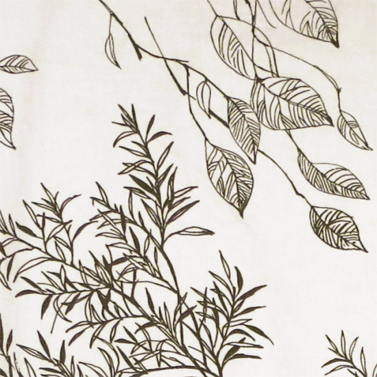 Huge Danish plants textile art print 60s/70s