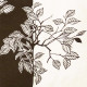 Huge Danish trees textile art print 60s/70s