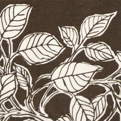 Huge Danish trees textile art print 60s/70s