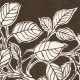 Huge Danish trees textile art print 60s/70s