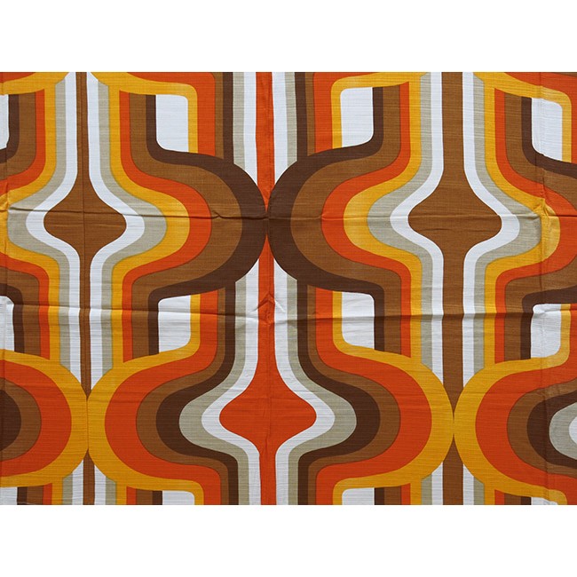 Early 1970s psychedelic popart curtains