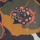 Swedish style semi-abstract cotton fabric 60s