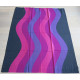 Panton-style purple wave fabric curtain as new