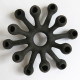 Dansk Designs Quistgaard cast iron candleholder