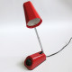 HBH red halogen desk and work lamp Danish 1970s