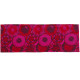 Vivid red and magenta flowers table runner