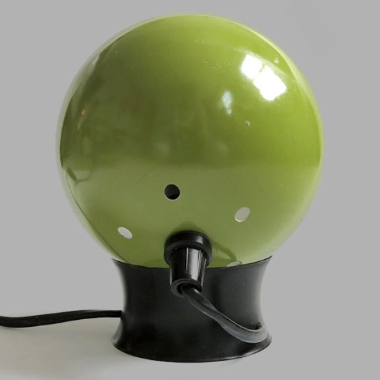 Lime/avocado green bubble lamp vintage Danish 60s/70s