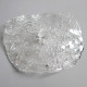 Pukeberg freeform lilypad textured glass candleholder