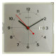 Brushed aluminium vintage Remington wall clock 70s