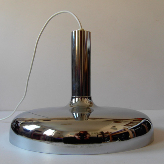 Bentler of Denmark large chrome pendant light