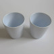Pair of vintage Newman Melamine Ware beakers 1960s
