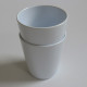 Pair of vintage Newman Melamine Ware beakers 1960s