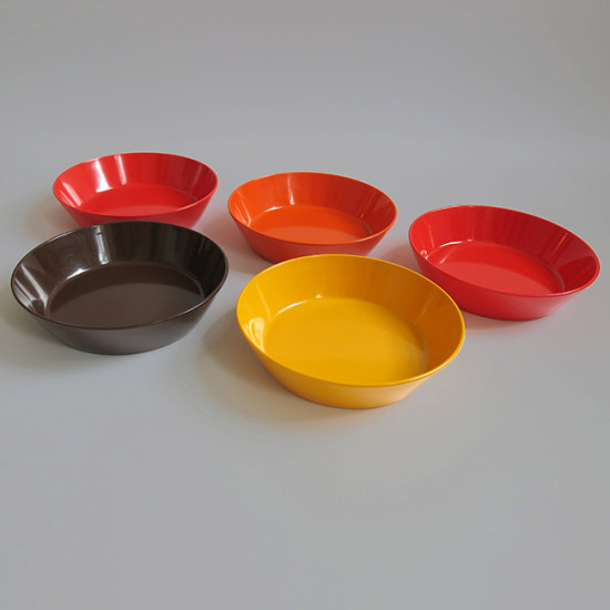 Set of 5 vintage Rosti Mepal Dinnerware melamine dishes