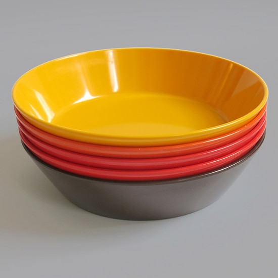 Set of 5 vintage Rosti Mepal Dinnerware melamine dishes