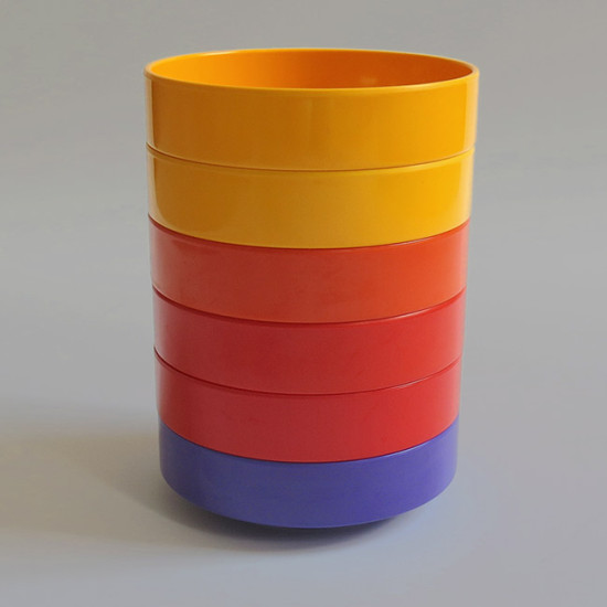 Set of 6 small vintage Rosti Mepal Service desert dishes