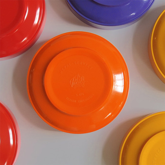 Set of 6 small vintage Rosti Mepal Service desert dishes