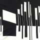 Headscarf with monochrome geometric design