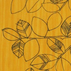 Classic 1950s midcentury modern Swedish fabric with leaves design