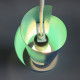 Danish midcentury modern coil pendant light