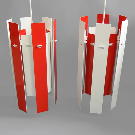 Cocktail pendant lights designed by Henning Rehhof for Fog & Mørup