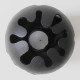 Spherical cast-iron candleholder by C&C Holmgren for Illums Bolighus in 1973