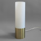 Brass and opal glass wall light designed by Jorgen Bo for Fog & Morup