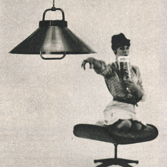 Rise-and-fall pendant light designed by Fritz Schlegel for Lyfa