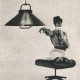 Rise-and-fall pendant light designed by Fritz Schlegel for Lyfa