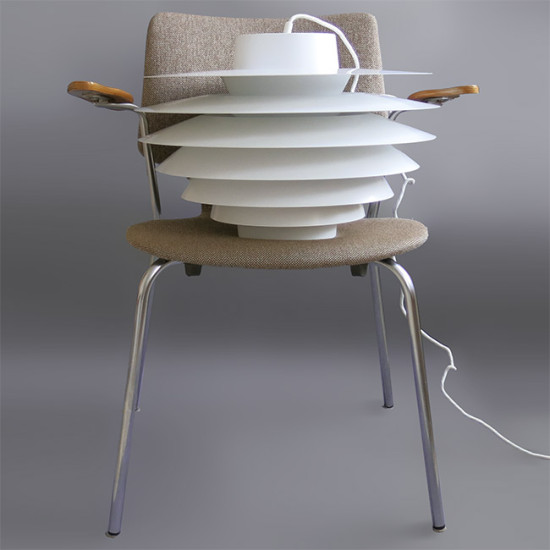 Large Verona multi layered classic Danish modern pendant light
