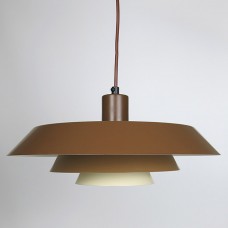 Danish layered art light designed by Bent Karlby for Lyfa, late 1960s