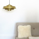 Brass Nova pendant lamp by Jo Hammerborg for Fog & Mørup, 1960s