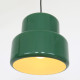 Green Poker pendant light by Jo Hammerborg for Fog & Mørup, 1970s
