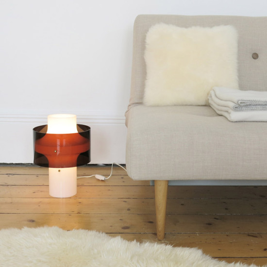 Acrylic/perspex multi-use lamp by Yki Nummi for Orno Finland, 1960s