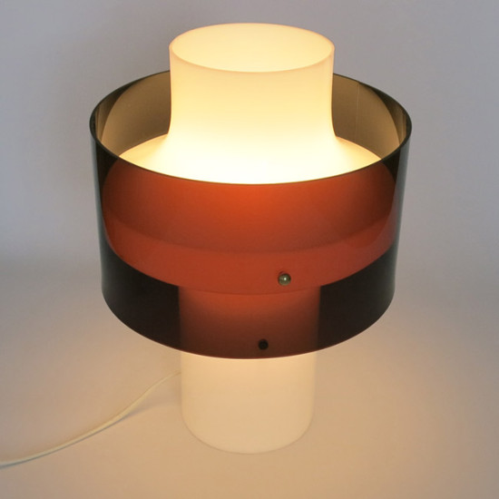 Acrylic/perspex multi-use lamp by Yki Nummi for Orno Finland, 1960s