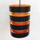 Eifel copper & black pendant light by Jo Hammerborg for Fog & Mørup, early 60s