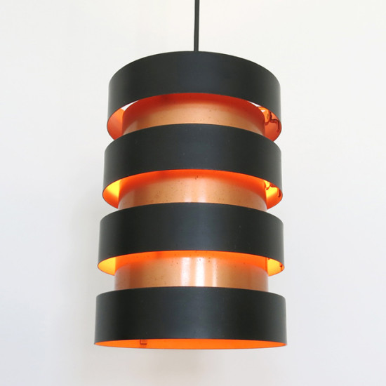 Eifel copper & black pendant light by Jo Hammerborg for Fog