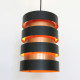 Eifel copper & black pendant light by Jo Hammerborg for Fog & Mørup, early 60s