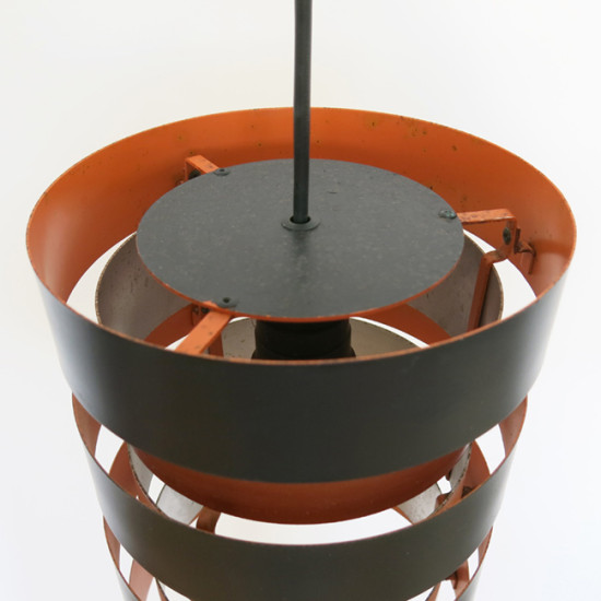 Eifel copper & black pendant light by Jo Hammerborg for Fog & Mørup, early 60s