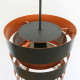 Eifel copper & black pendant light by Jo Hammerborg for Fog & Mørup, early 60s