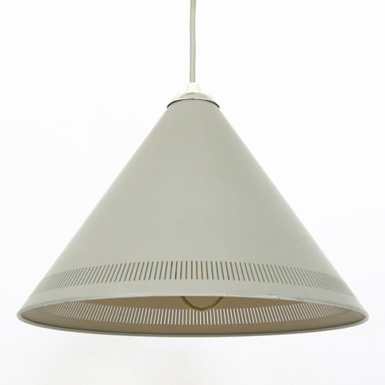 Kegle conical rise-and-fall pendant light produced by Lyfa, 1950s
